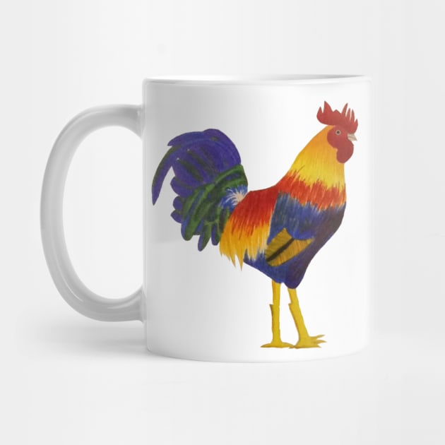 Colorful Rooster by SolarCrush